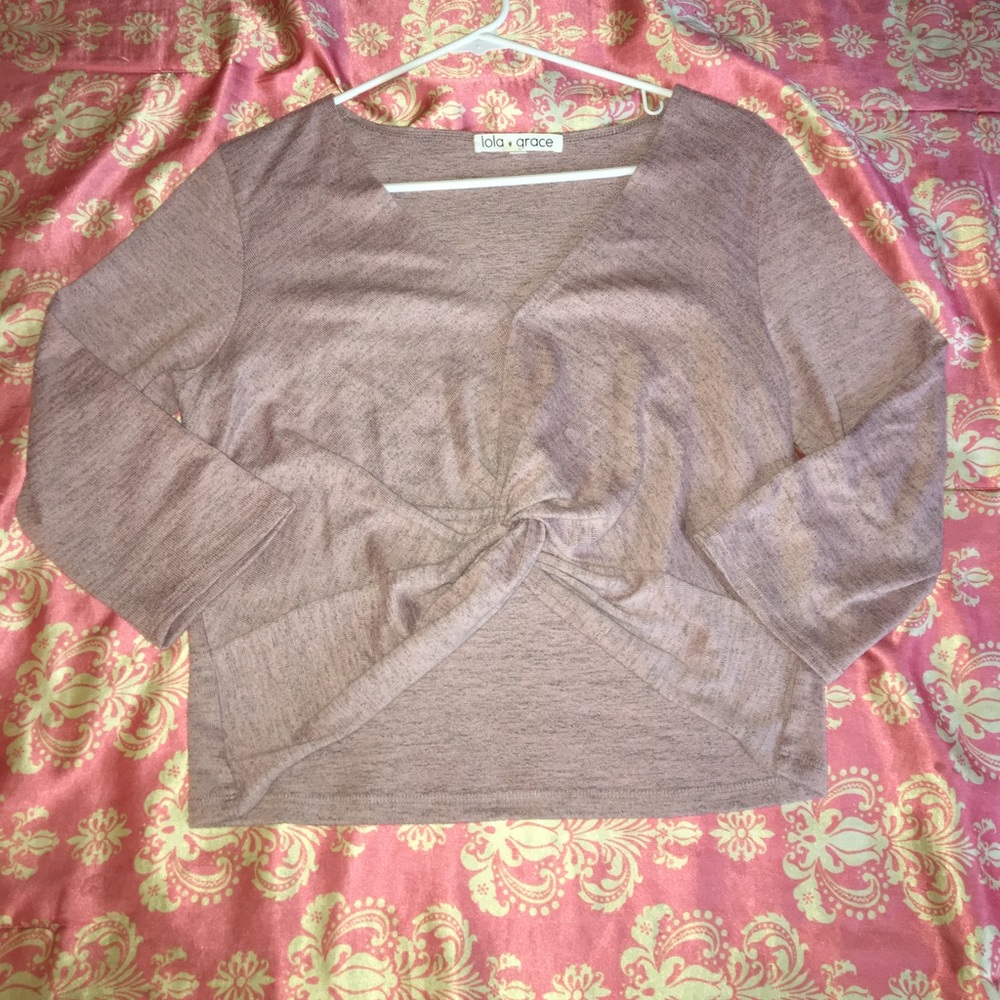Long sleeve crop top